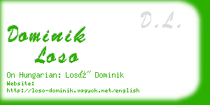 dominik loso business card